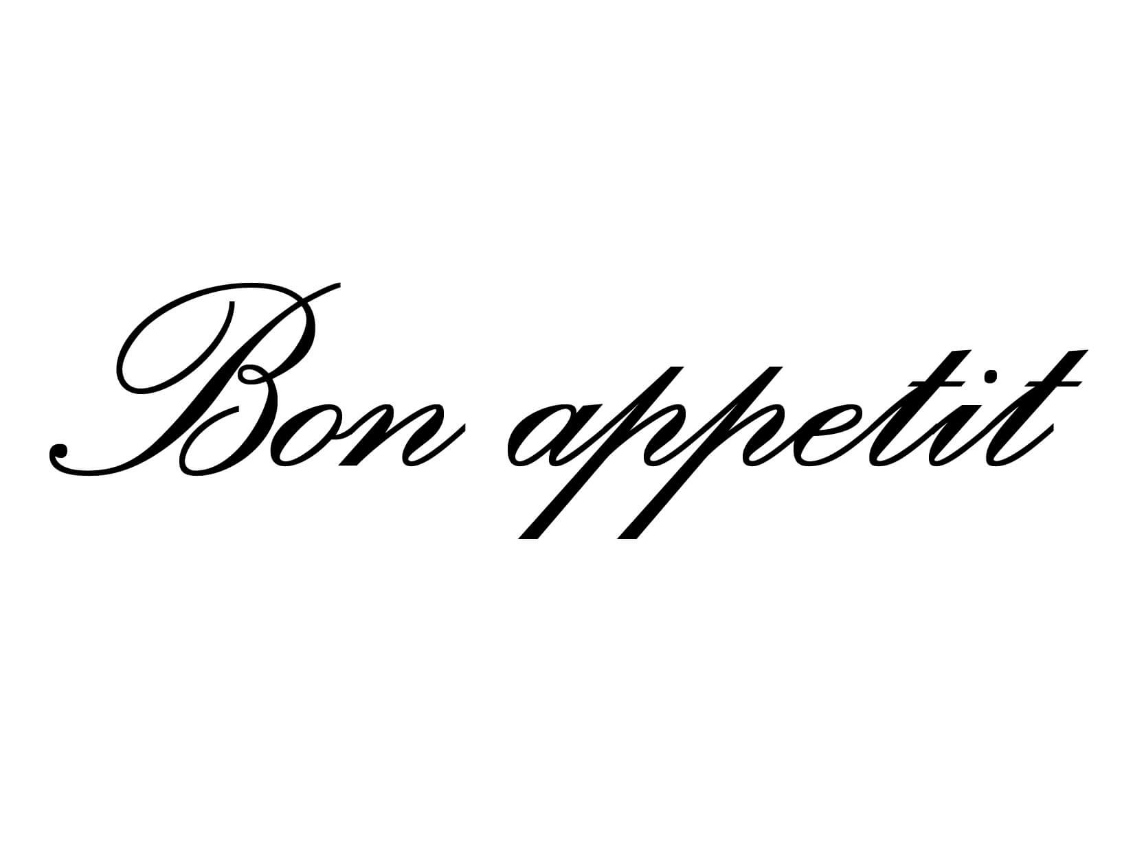 Meubelsticker "Bon Appetit"