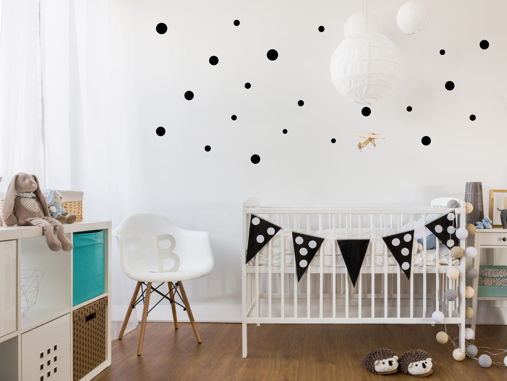 Muursticker stippen - Stippen stickers voor op de muur