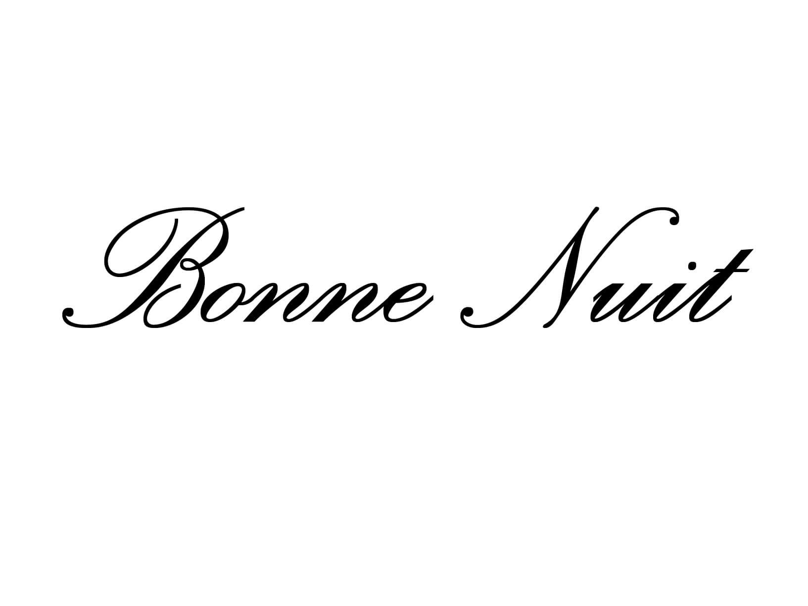 Meubelsticker "Bonne Nuit" - Meubelstickers &amp; deurstickers