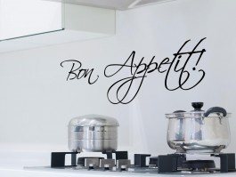 Muursticker Bon Appetit in sierletters