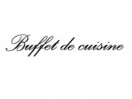 Meubelsticker Buffet de cuisine