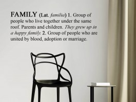 Muursticker Engelse betekenis van Family