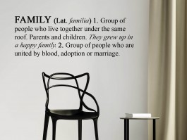 Muursticker Engelse betekenis van Family