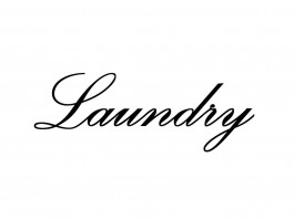 Deursticker Laundry