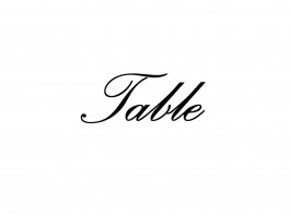 Meubelsticker Table