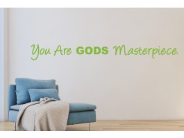 Muursticker You are Gods masterpiece.