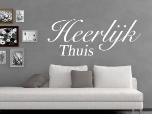 Muursticker "Heerlijk Thuis"