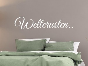 Muursticker "Welterusten.."