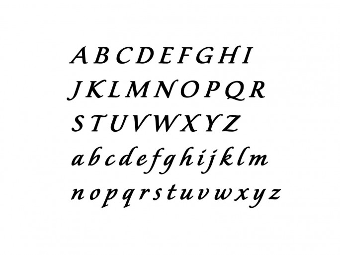 Muursticker "Alfabet type 5"