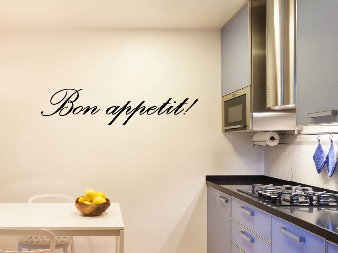 Muursticker "Bon Appetit"