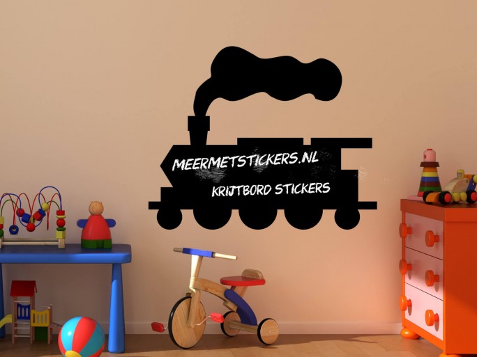 Alice formule Magistraat Krijtbord muursticker trein locomotief - Krijtbord muurstickers