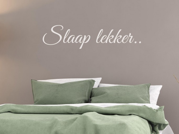 Muursticker "Slaap lekker.."