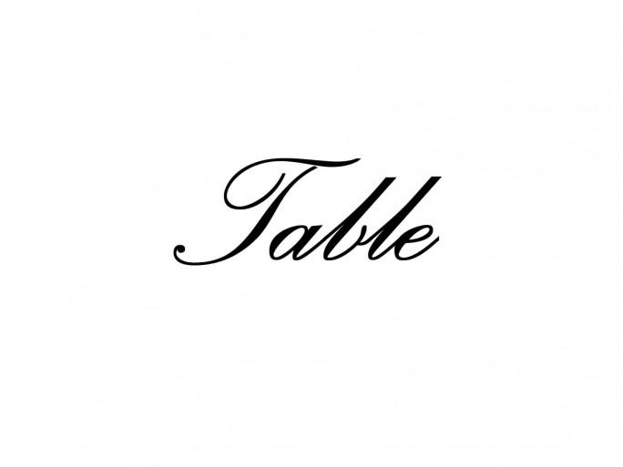 Meubelsticker "Table"